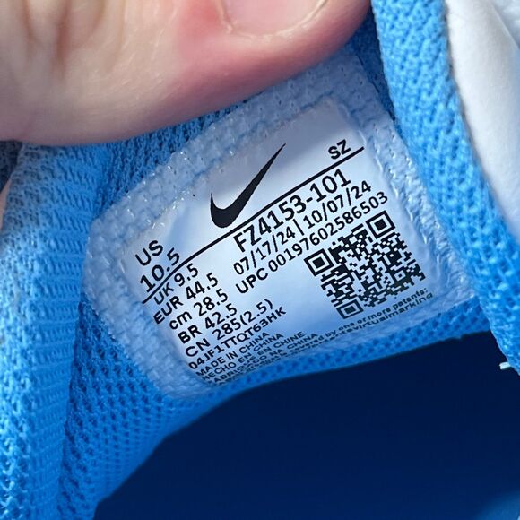 Nike Jordan NU Retro 1 Low UNC Golf Shoes White University Blue 10.5 FZ4153-101 - Picture 8 of 8